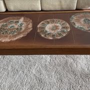 Coffee table in wood and ceramic attributed to Juliette Belarti alias Julien de Covemaeker