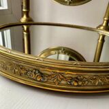 Brass psyche mirror 35x46cm