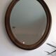 Antique oval beveled mirror