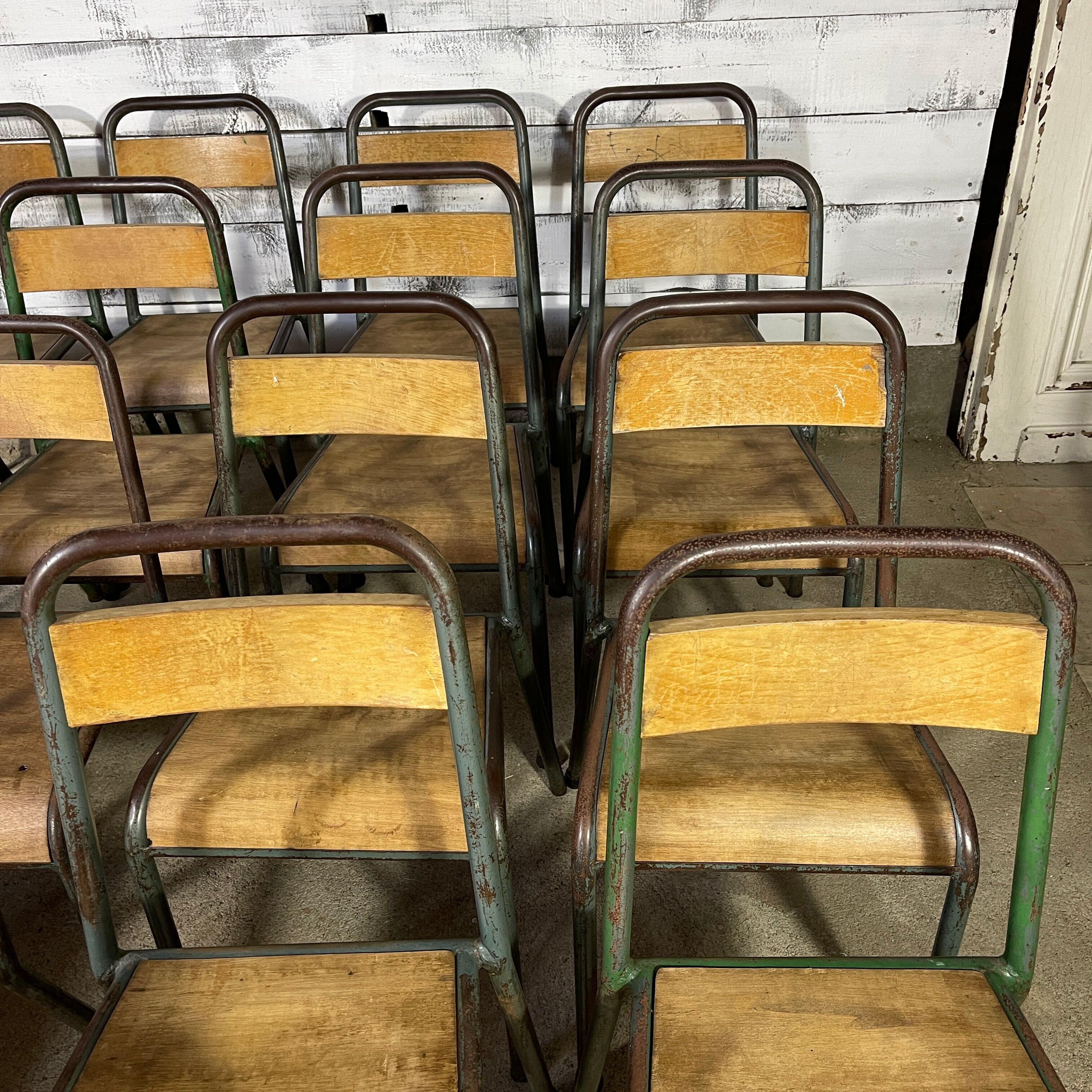 Set of 18 stella school chairs