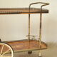 Desserte bar vintage in mahogany marquetry