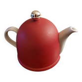 Porcelain teapot with thermal lid