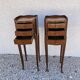 Pair of bedsides Louis XV in marquetry