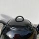 Black fine porcelain teapot