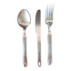 Vintage cutlery service Rostfrei – modernist stainless steel design – 11 pieces