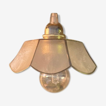 Flower of mother-of-pearl hanging lamp