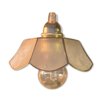 Flower of mother-of-pearl hanging lamp
