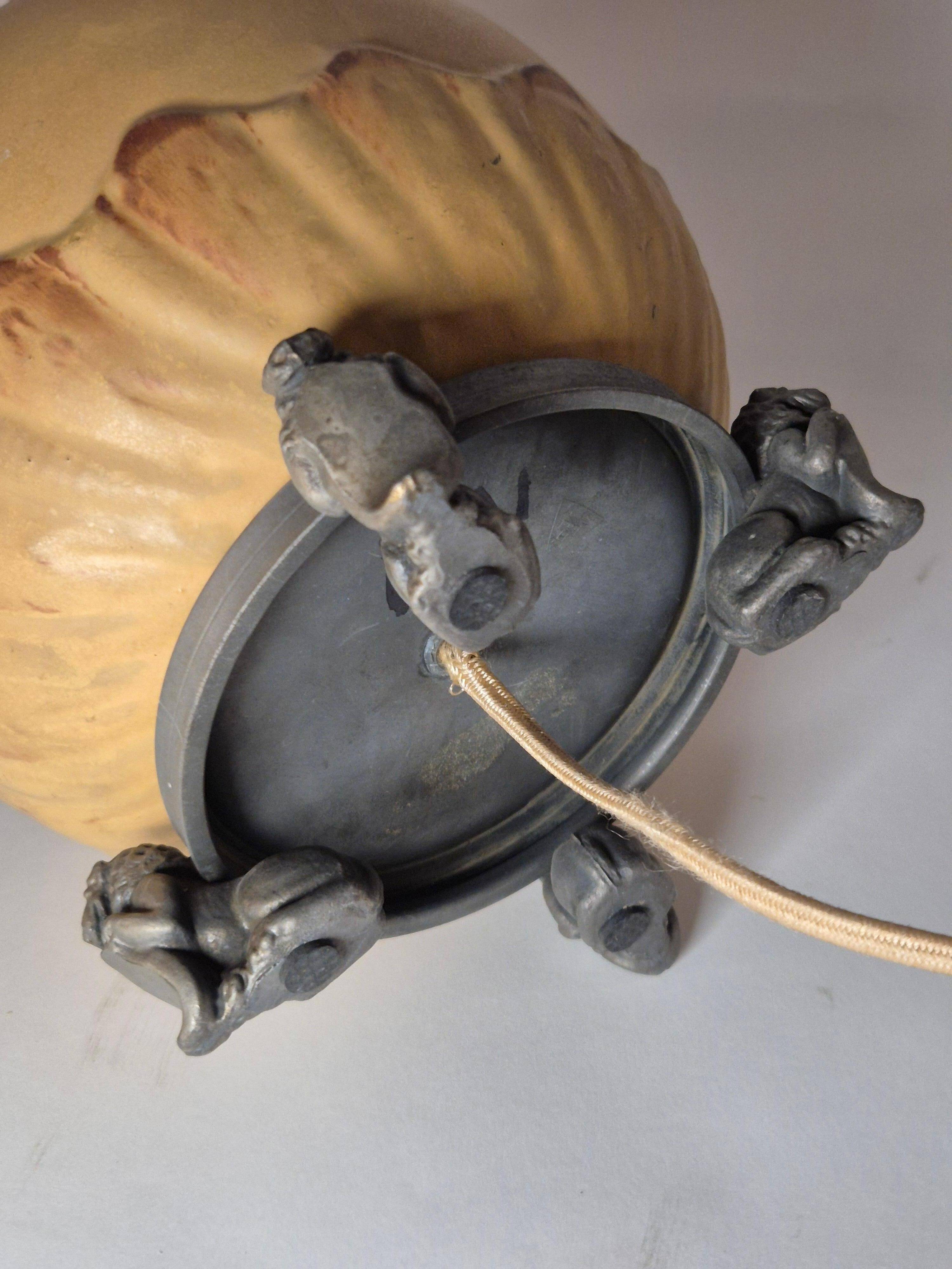 A rare Swedish Grace Table Lamp by Svenska Metallverken, 1920/30s, Chinoiserie