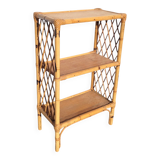 Rattan shelf on legs circa 1970