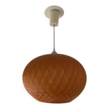 Vintage orange nylon plastic ball pendant from the 70s.