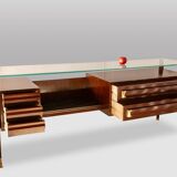 Commode or sideboard in rosewood. Italian work from the 1960s.