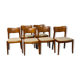 A set of six vintage Danish design dinning chairs by Niels Koefoed