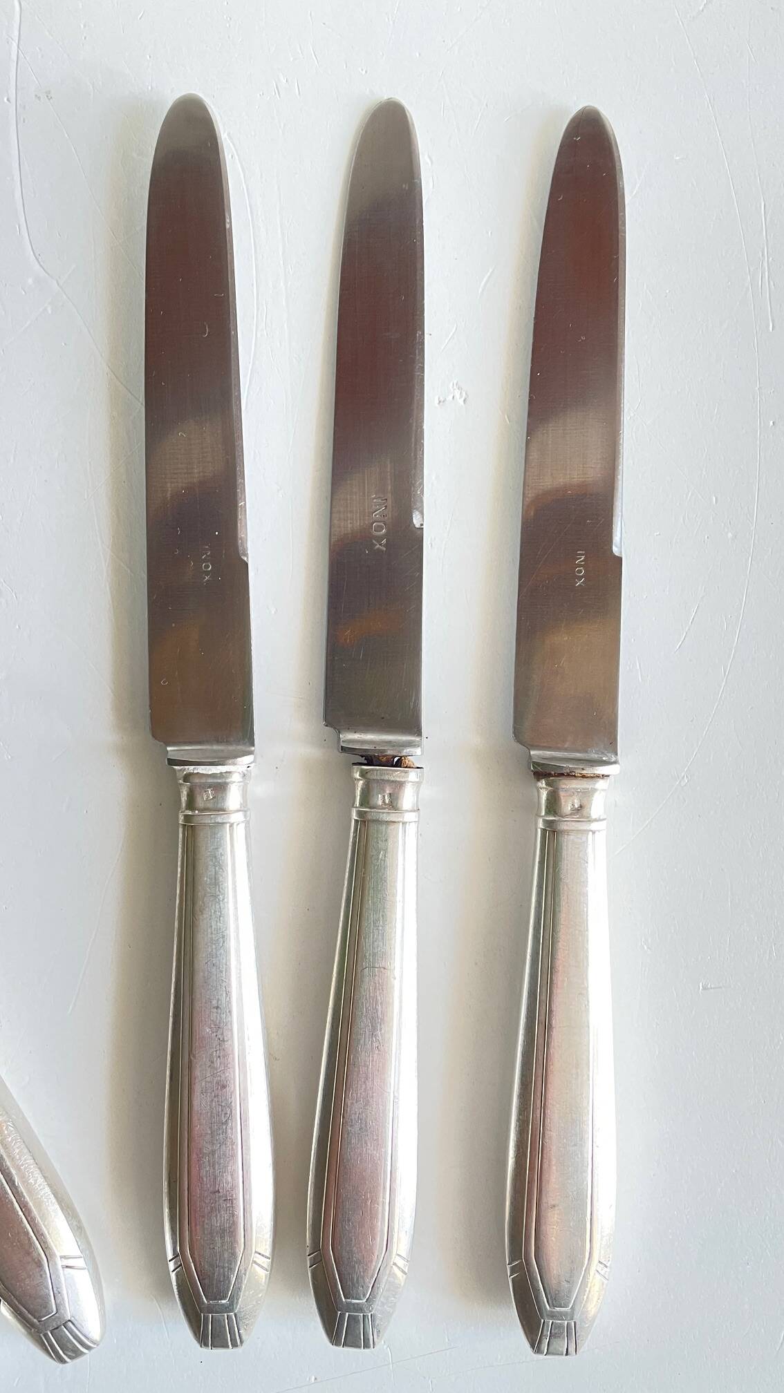 6 Art Deco Dessert Knives