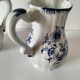 Trio of jugs and cup Sarreguemines Lancaster decoration
