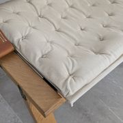 Danish Armchair with Canvas and Leather Straps, 20th Century