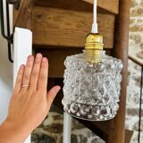 Modern vintage glass globe pendant light