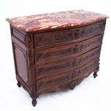 Antique stone chest of drawers, Western Europe, late 19th century.