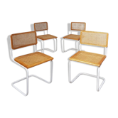 Set of 4 Cesca chairs by Marcel Breuer, Habitat edition, 80s