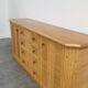 Large coastal rattan and bamboo sideboard credenza, 1980s