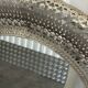 Large oriental mirror in pierced metal - H 116 cm