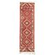 1970s Vintage Turkish Hand-Knotted Wool Cotton Red Runner Rug 93x324
