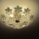Murano Glass and Golden Brass ceiling lamp, 1970s