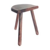 Farm stool 1/2 round vintage tripod