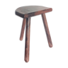 Farm stool 1/2 round vintage tripod
