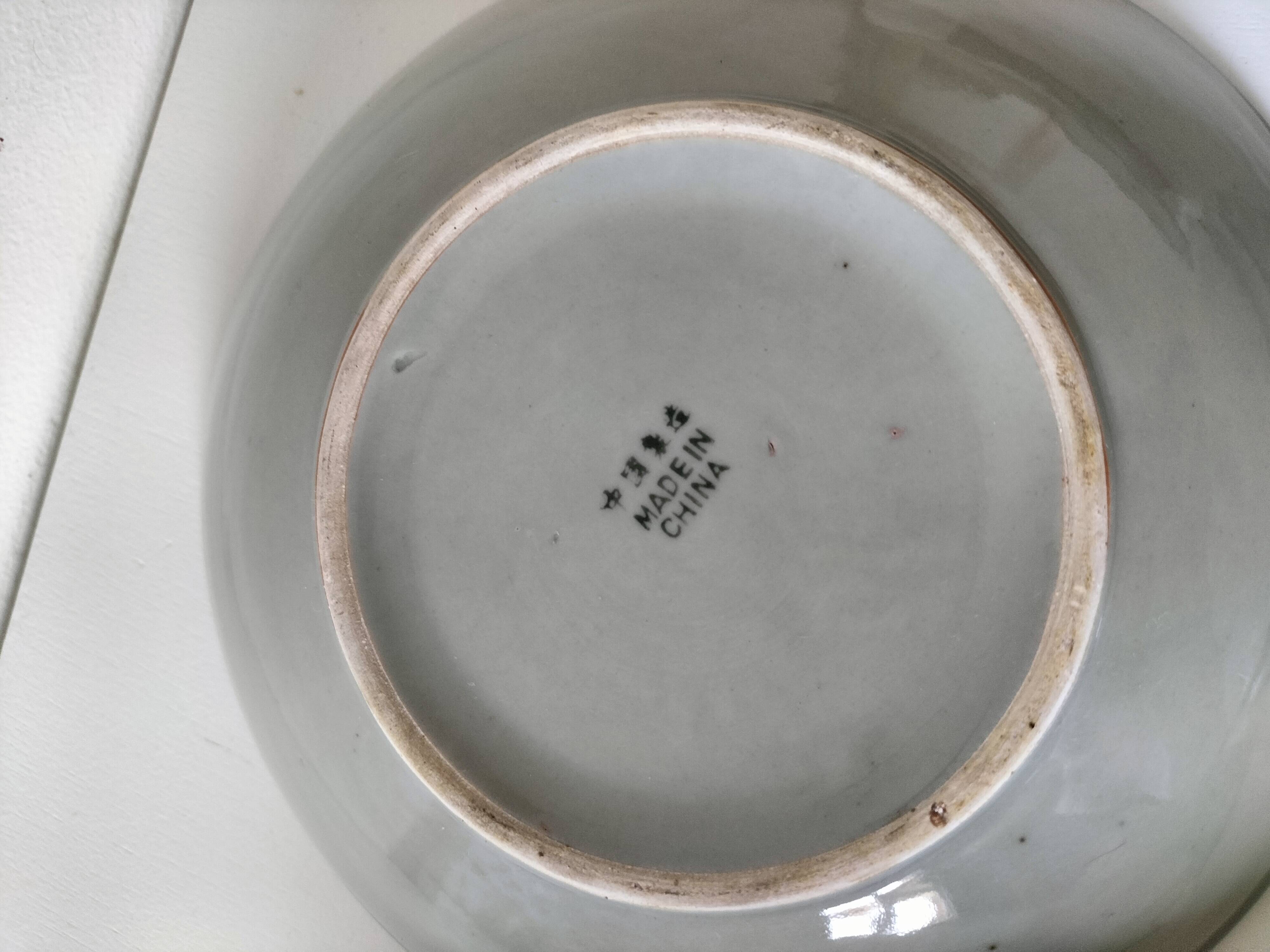 6 assiettes creuses chinoises vintage
