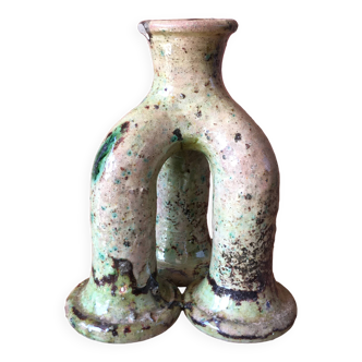 Tamegroute pottery candle holder