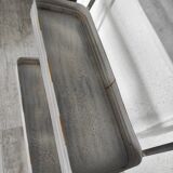 Large vintage metal 3 tier shelf