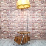 Renovated Office Floor Lamp with Table, Type LG-01, Poland 1950s