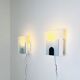 Minimalist Postmodern Square Wall Lights by Nafa Nybro Armaturfabrik, Sweden 1980s