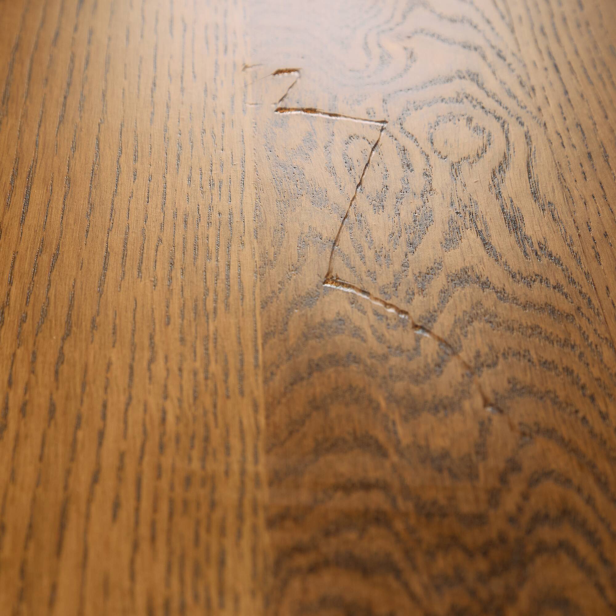 CJ Rosengaarden oak dining set, Set of 7
