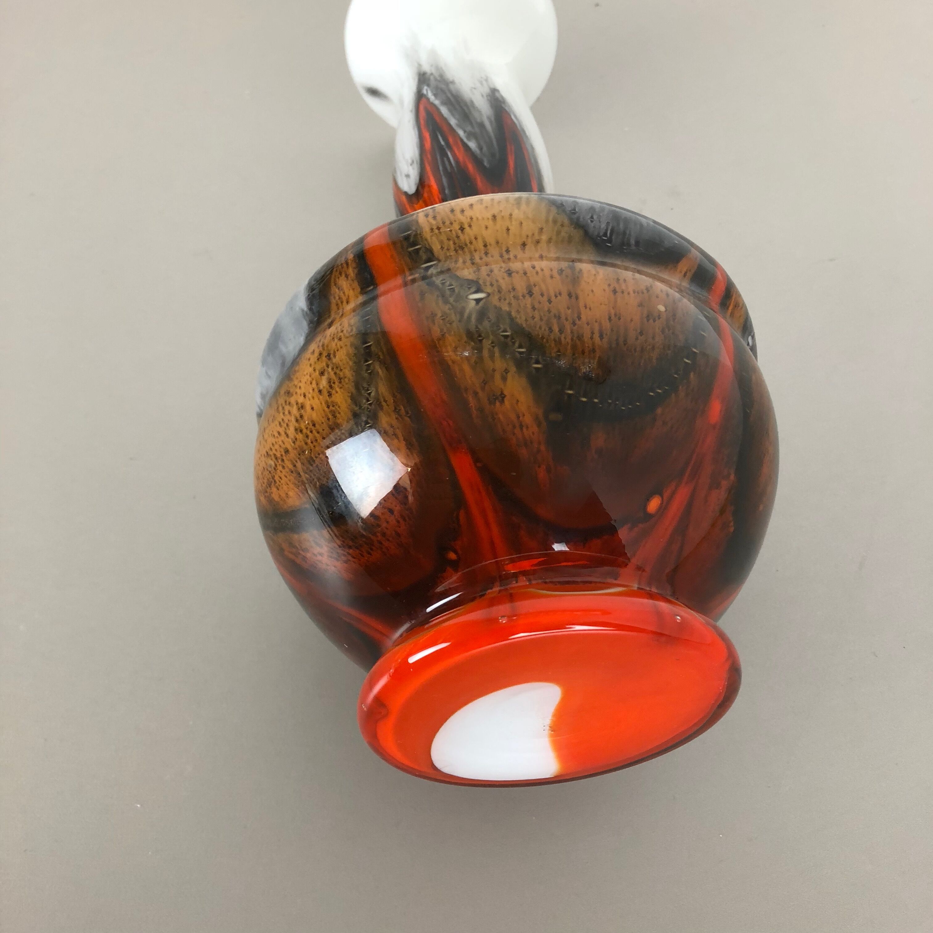 1970s opaline Florence vase designed by Carlo Moretti, Italy