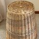 Large VINTAGE WICKER BASKET Wood