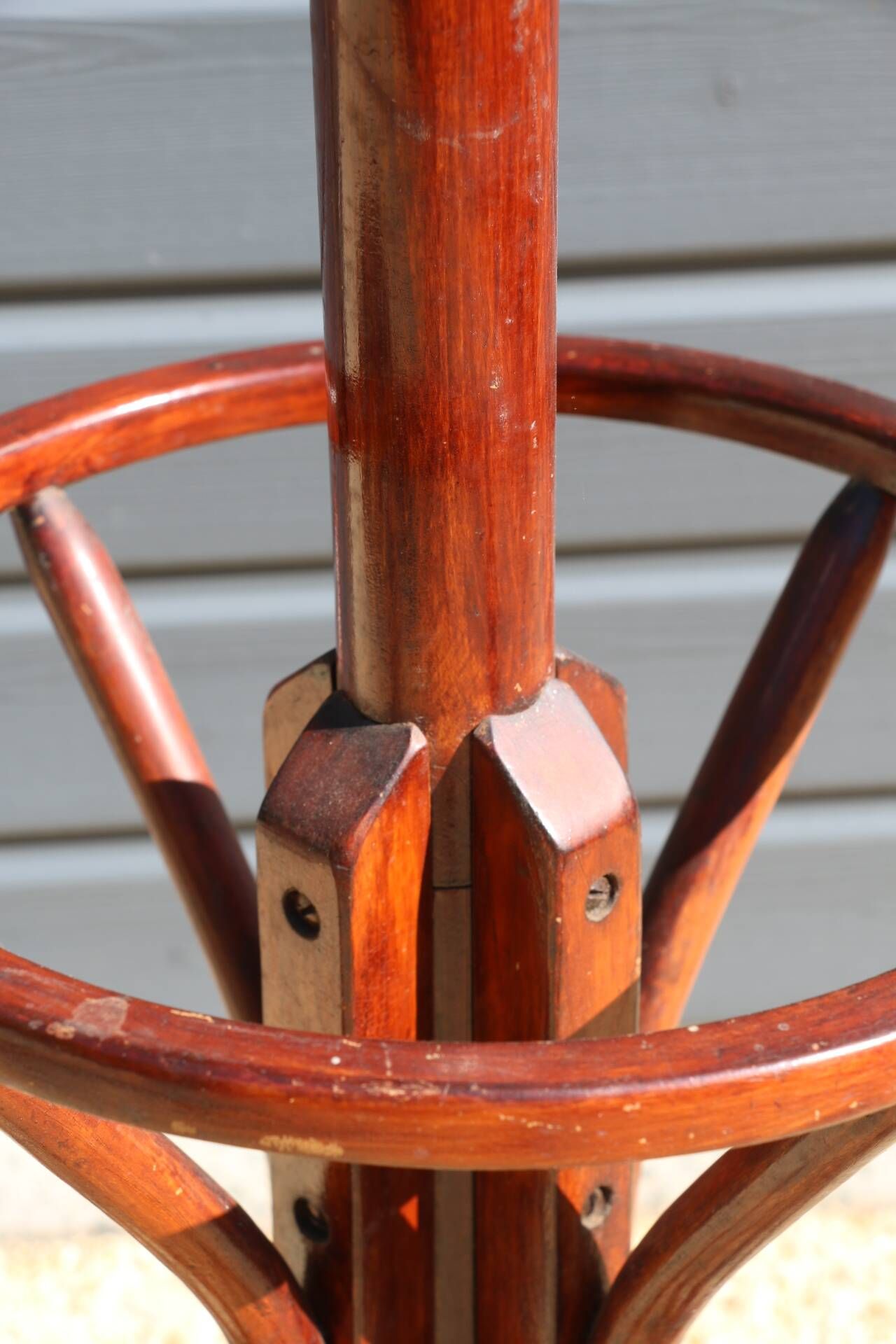 Coat rack umbrella stand BAUMANN mahogany (A4)