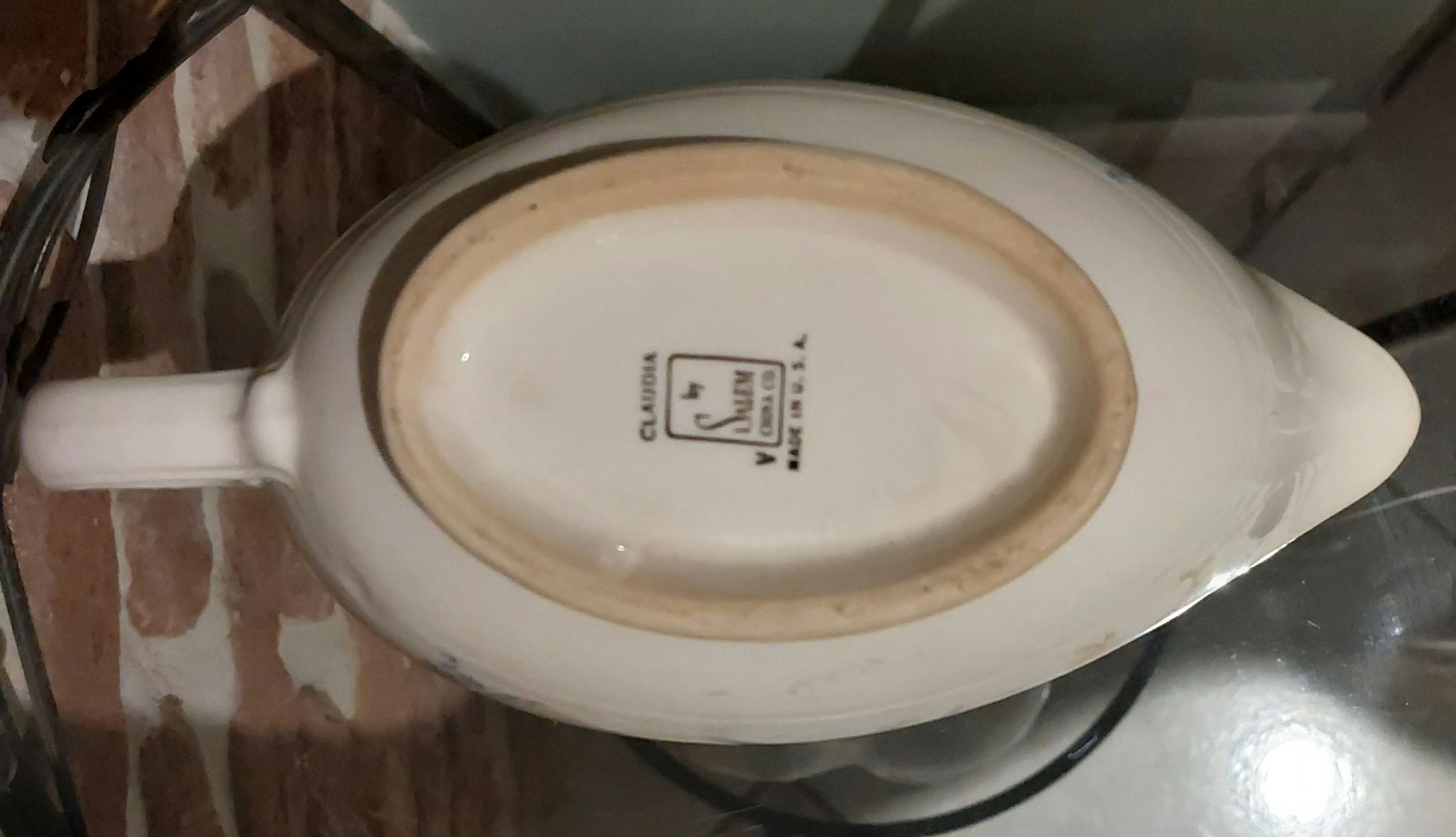 Claudia old gravy boat