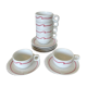 Set 6 espresso cups and vintage saucers Schonwald