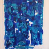 Abstract painting by decorator Erik Huet Alvarez