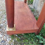 Console in old Empire style with a wooden frame and marble top.