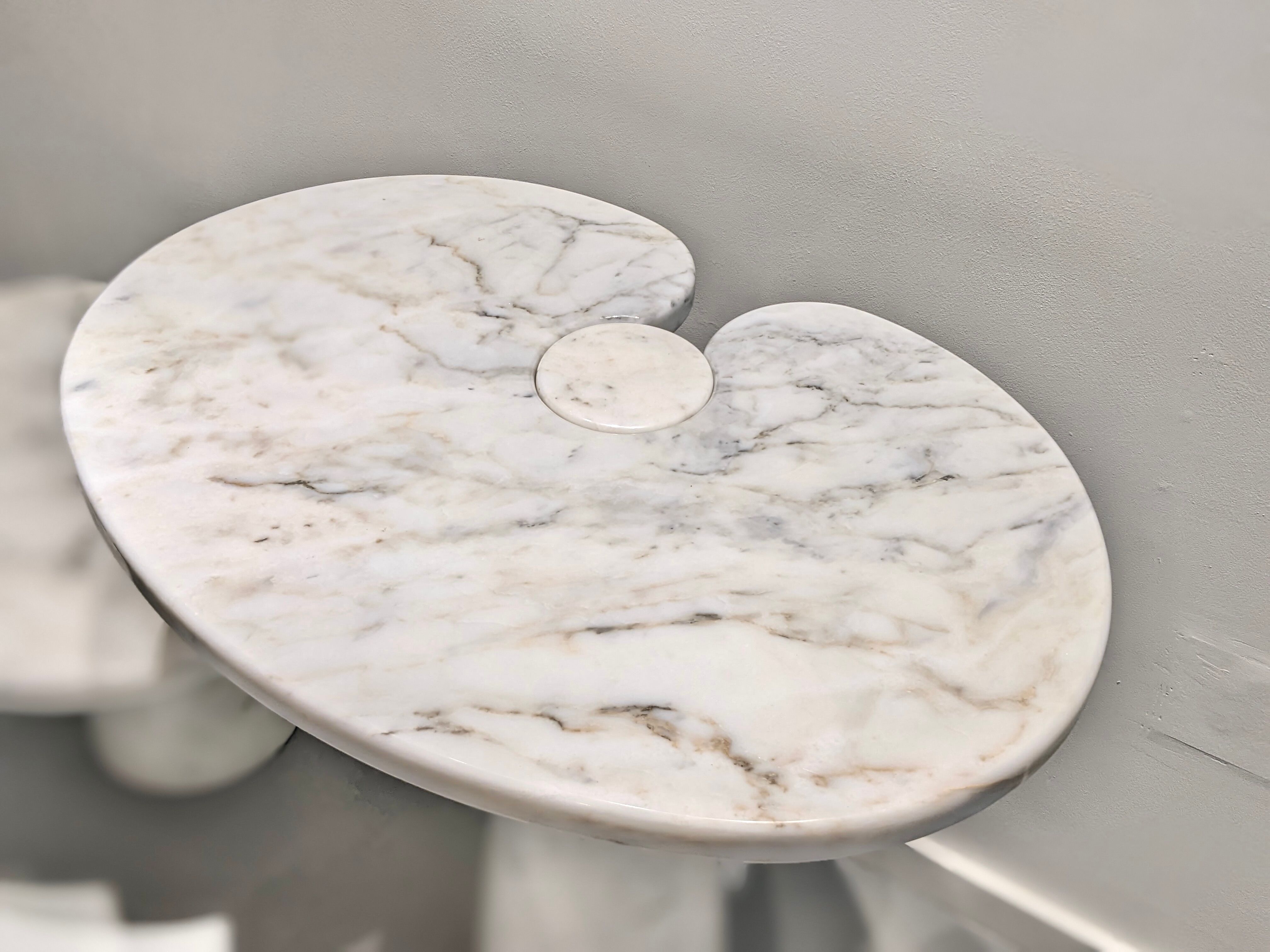 Pair of tables "Eros" by Angelo Mangiarotti for Skipper