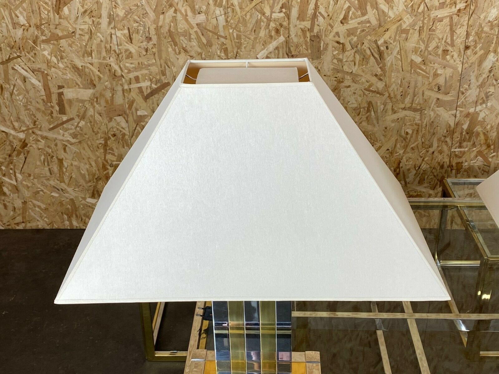 Table lamp for lumica braas & chrome