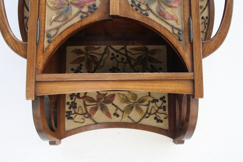 Art nouveau wall cabinet