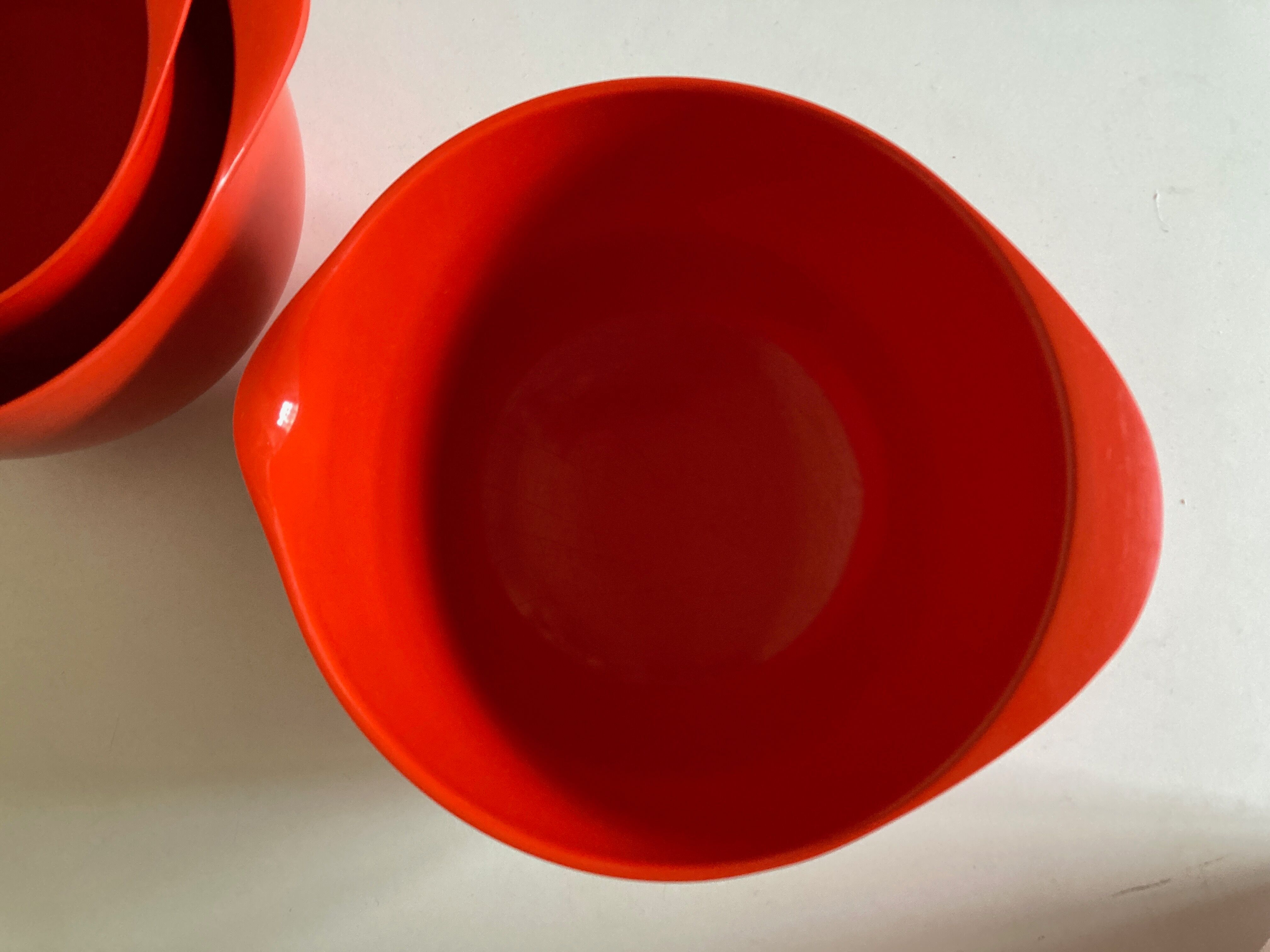 Set of 3 pull-out salad bowls Rosti Denmark Scandinavian design 1970