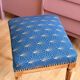 Louis Philippe stool reupholstered