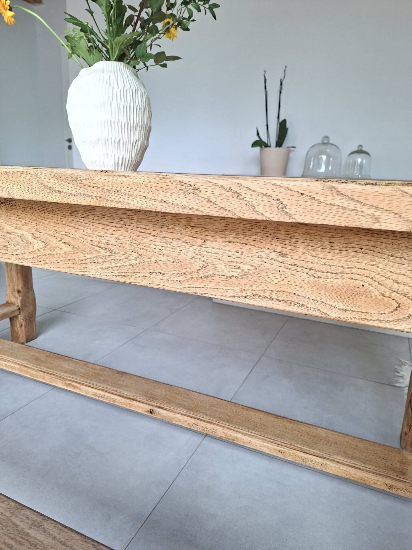 Table de ferme en chêne restaurée