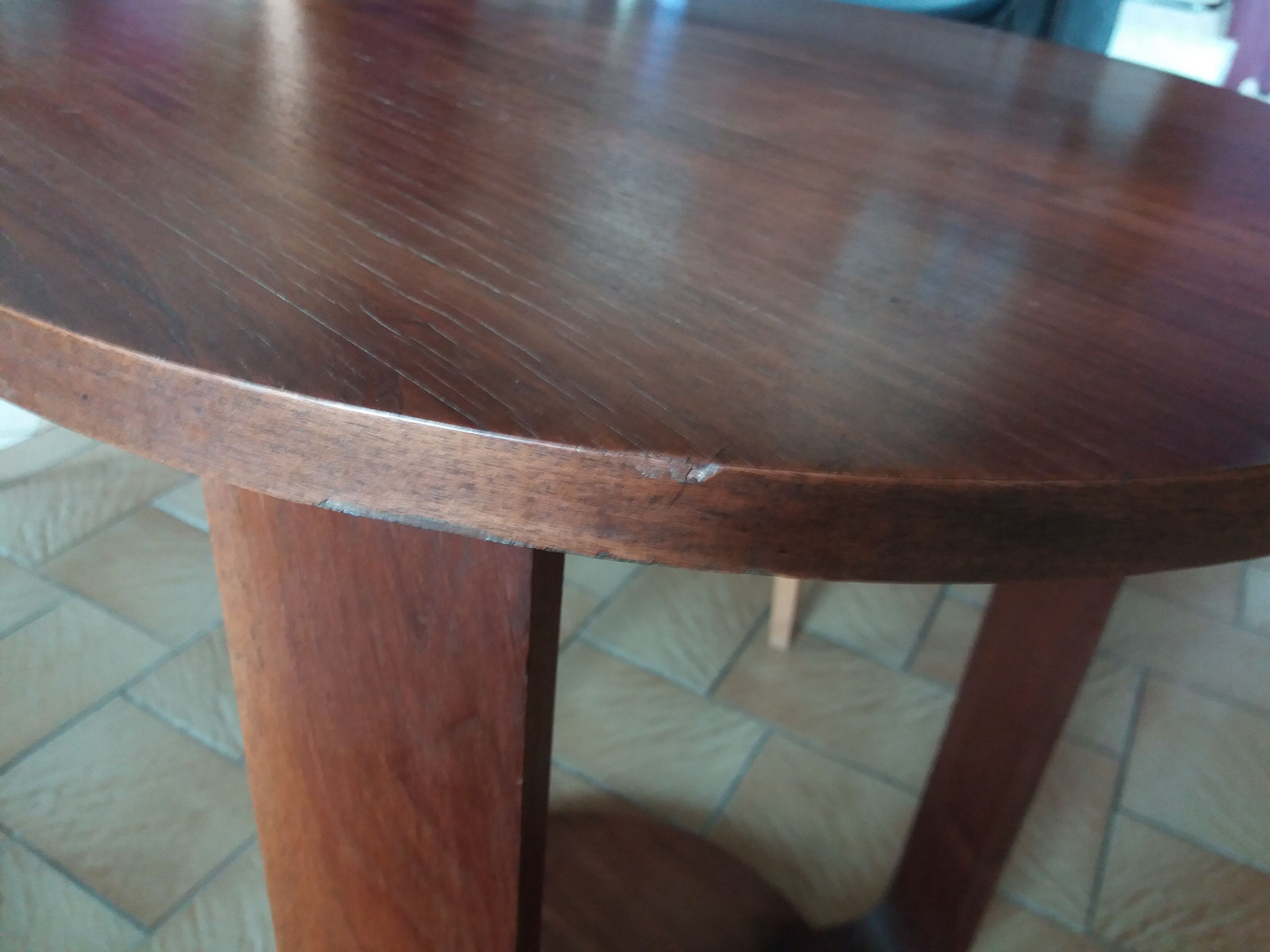 Art Deco tripod console pedestal table