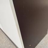 White and brown wooden chest of drawers from the 80s