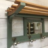 Coat rack and shelf